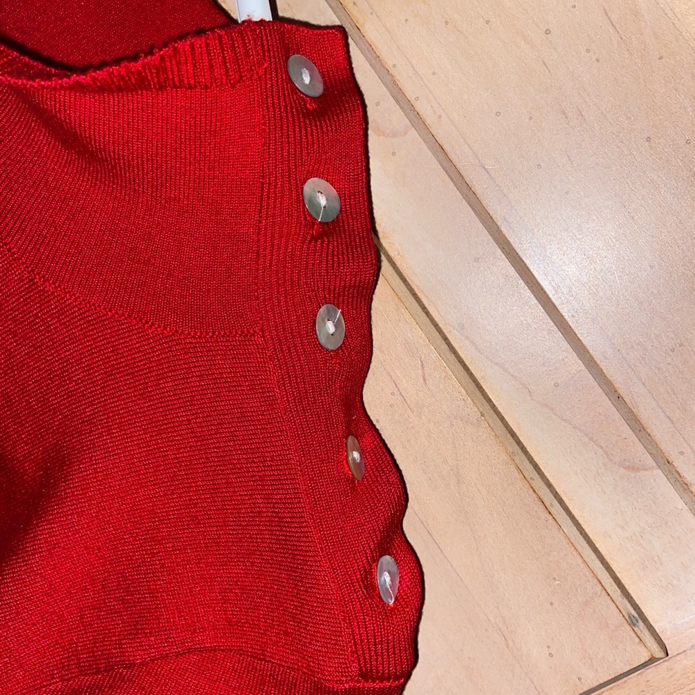 Red Turtleneck - Picture 3 of 11